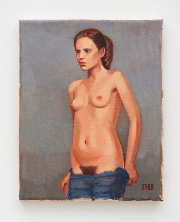 Duncan Hannah Blue Jeans, 2019 Oil on canvas 10 x 8 in (25.4 x 20.3 cm)