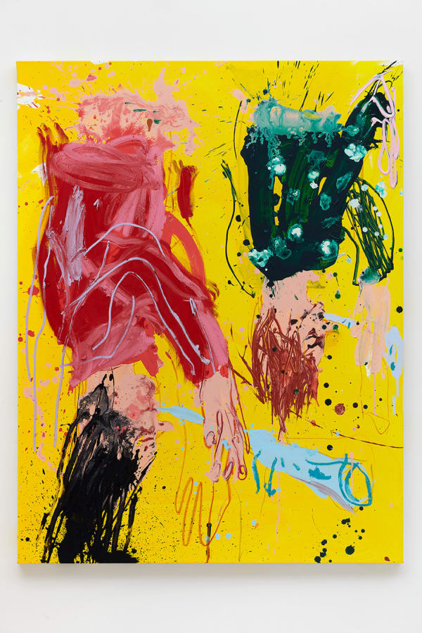 Cristina de Miguel Procession V, 2021 Acrylic and oil stick on canvas 52 x 40 in (132.1 x 101.6 cm)