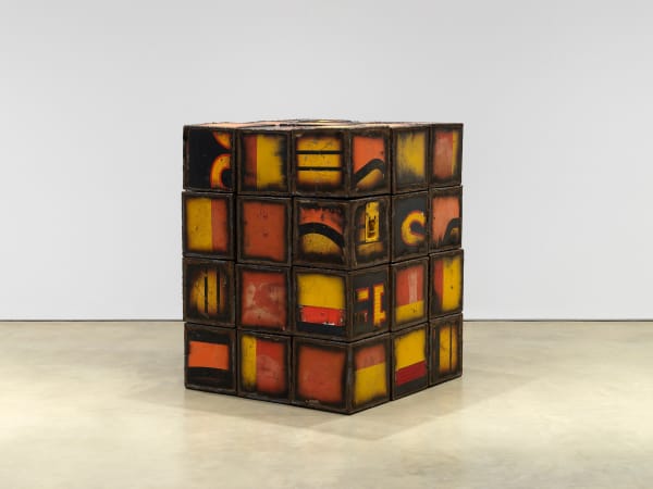 Marianne Vitale Cubes, 2025 Steel 13 x 13 x 13 in (33 x 33 x 33 cm) each (35 cubes total)