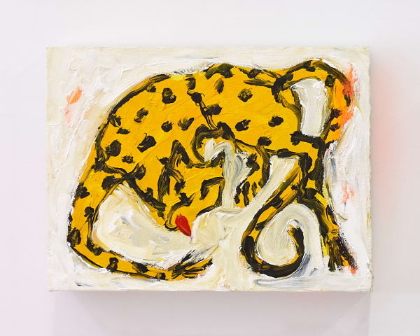 Kyle Orlando One More Time....ONE MORE TIME, 2022 Acrylic and enamel on canvas 9 x 12 in (22.9 x 30.5 cm)