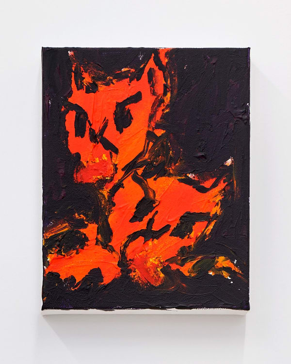 Kyle Orlando Outside My Window, 2022 Acrylic and enamel on canvas 10 x 8 in (25.4 x 20.3 cm)