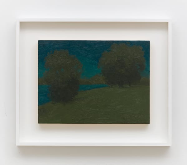 Will Gabaldón Small Dusk Landscape, 2022 Oil on panel 9 x 12 in (22.9 x 30.5 cm) Framed 11 x 14 in (27.9 x 35.6 cm)