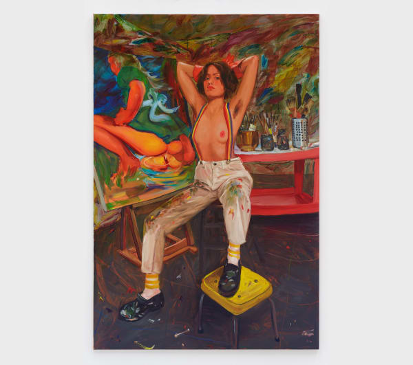 Jenna Gribbon The Artist Eroticized (Haley), 2020 Oil on linen 72 x 48 in (182.9 x 121.9 cm)