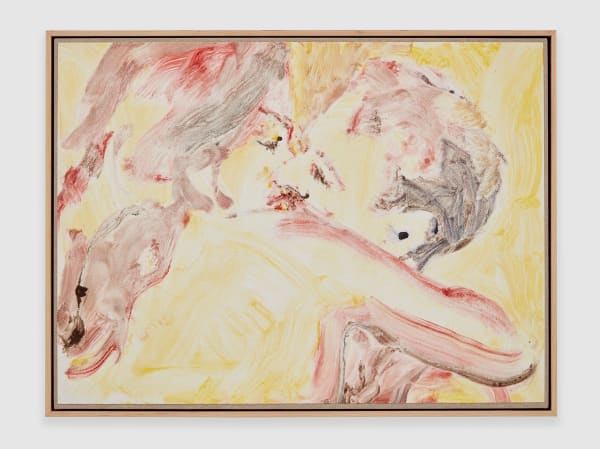 Nicole Wittenberg Hollywood Kiss 3 Monoprint mounted on canvas 19 x 25 inches framed