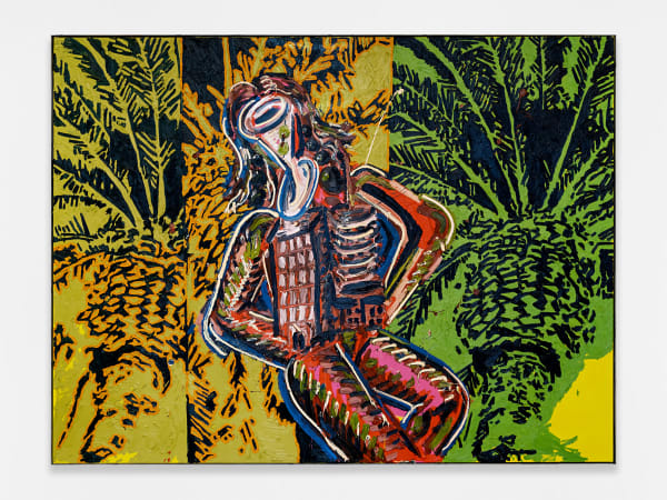 Alex Becerra Los Angeles (City Girl), 2022 Oil and acrylic on canvas 75 x 98 inches 190.5 x 248.9 centimeters