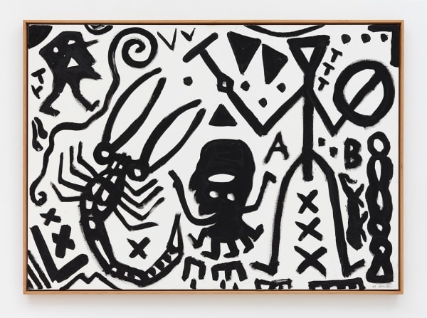 A.R. Penck Prototyp 1, 1989 Oil on canvas 39.5 x 55 x inches