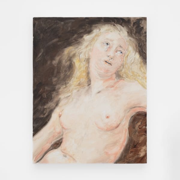 Tanya Merril Ariadne (after Wertmüller), 2023 Oil and graphite on canvas 18 x 14 in (45.7 x 35.6 cm)