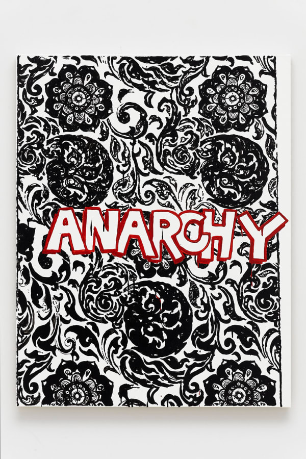 B. Thom Stevenson Another Anarchy , 2021 Acrylic and enamel on canvas 40 x 31 inches 101.6 x 78.7 centimeters