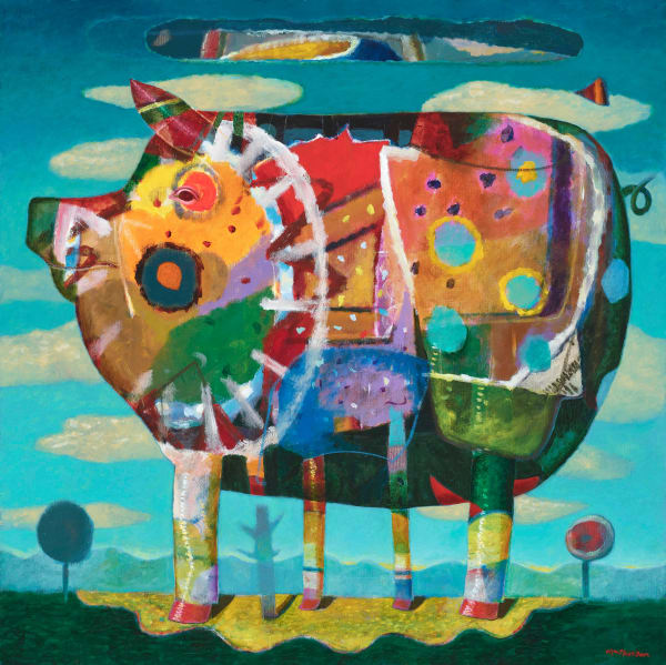 Neil MacPherson RSA RGI RSW, The Great Highland Pig