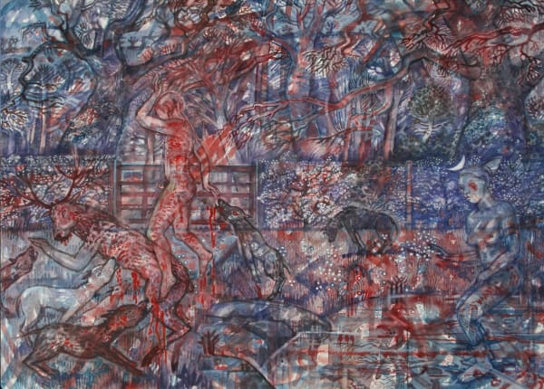 Dianan splashes Actæon with water