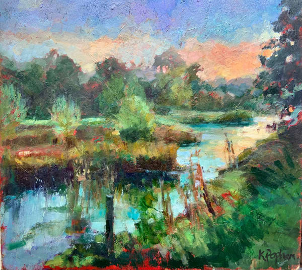 Karen Popham - Dartington Watermeadows in Autumn. , 2025