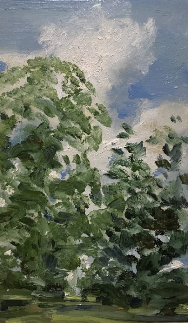 LINDY GUINNESS, Untitled III, oil on board, 15 x 9 in, 2018