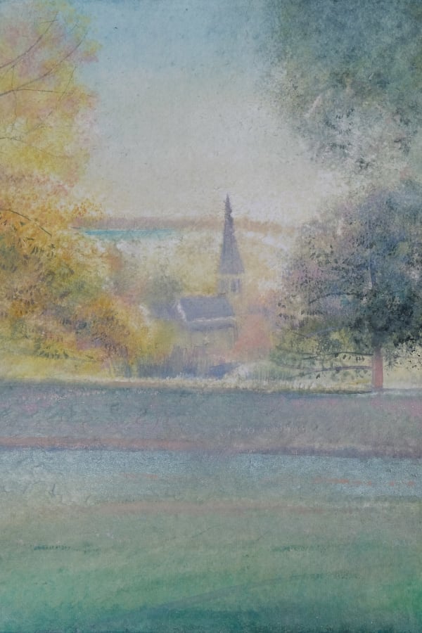 THOMAS LAMB, Church Amongst Trees Study