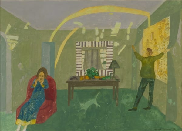 LEONARD ROSOMAN, Study for the Annunciation after Lorenzo Lotto, 1997