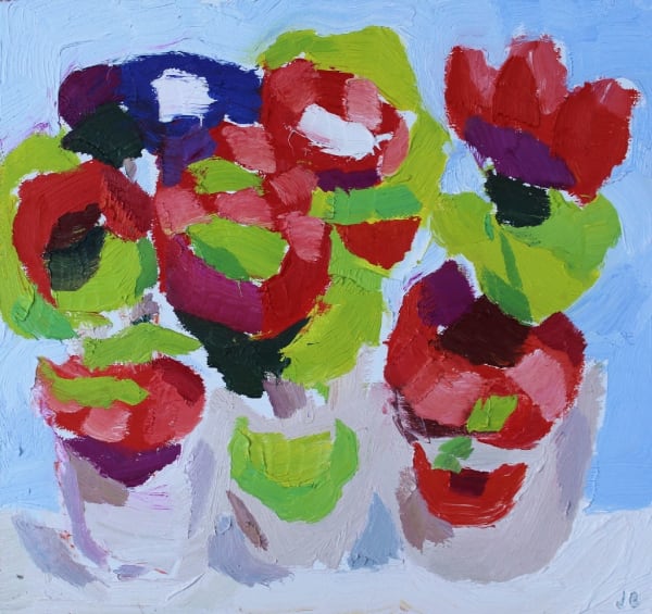 JULIAN BAILEY, Geraniums in Summer Sun, 2018