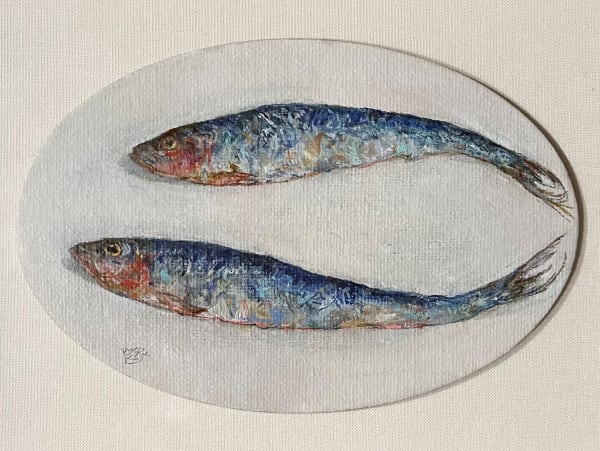 JENNIFER MCRAE, Two Sardines on a Napkin, 2023