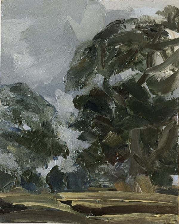 LINDY GUINNESS, A Champion Oak, oil on board, 10 x 8 in
