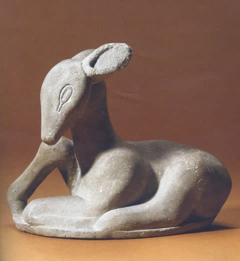 HENRI GAUDIER-BRZESKA, Crouching Fawn, 1913