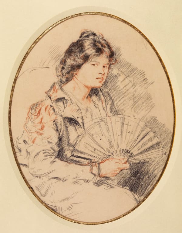 AUGUSTUS JOHN, Ida Nettleship with a Fan