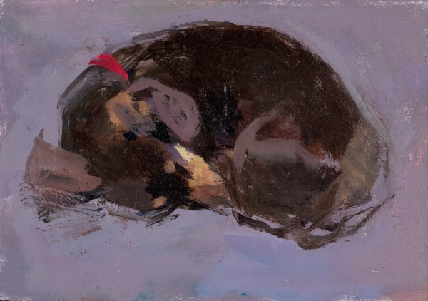 ROBERT DUKES, Marple on her Cushion I, 2014