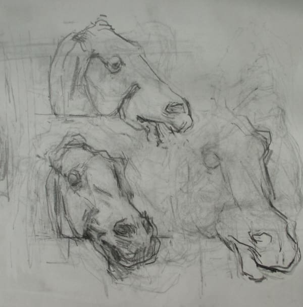 ROBERT DUKES, Parthenon Pediment: Horse's Head, 2020