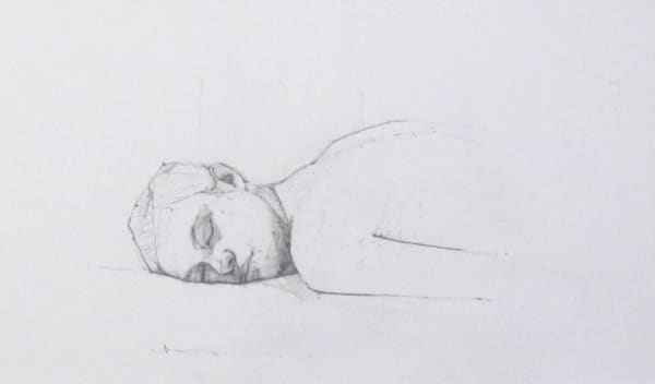 ANDY PANKHURST, Eyes closed - reclining Head, 2007