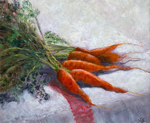 SARAH GREENALL, Still Life of Carrots