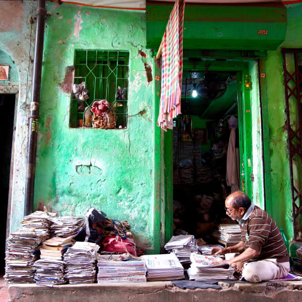 James Lindsay, Calcutta paper recycler. India