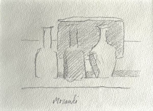 GIORGIO MORANDI, Natura morta , 1958