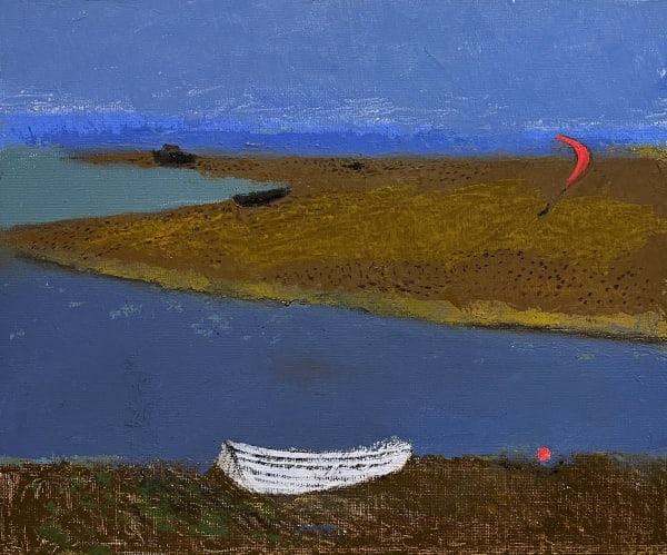 DAVID FIELD, White Boat, 2022