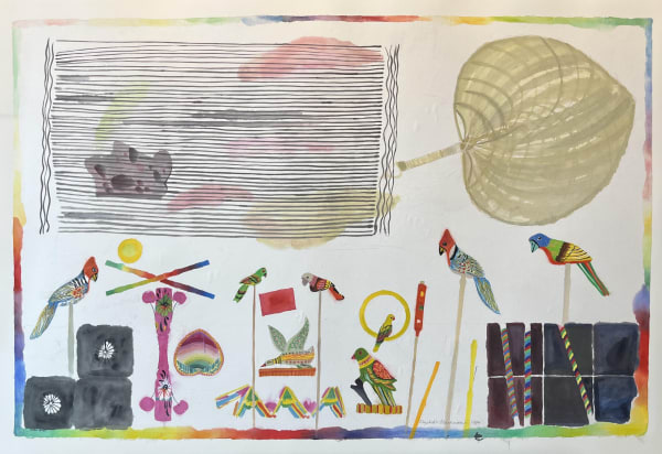 ELIZABETH BLACKADDER, Indian Birds and Toys, 1984