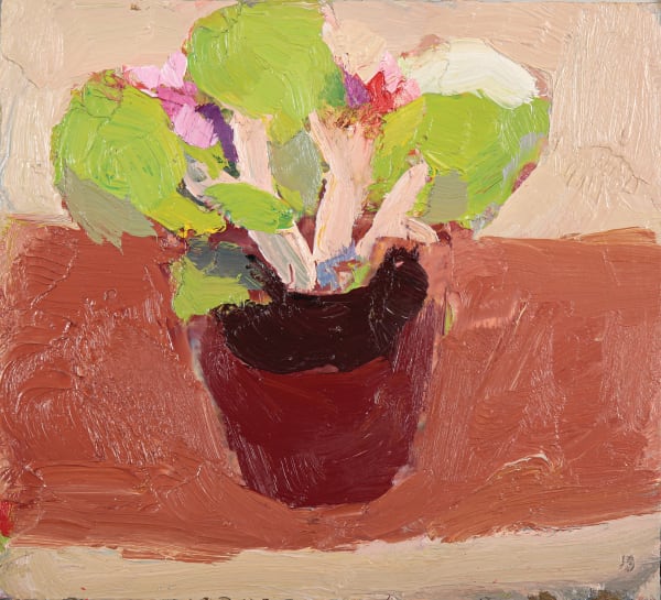 JULIAN BAILEY, Geraniums in an Earthenware Bowl, 2017