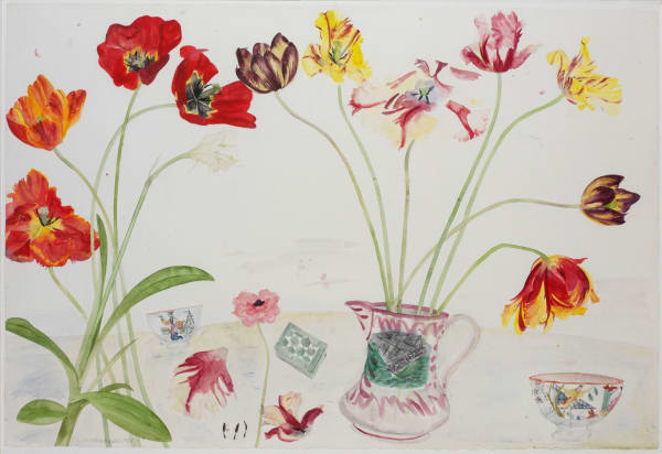 ELIZABETH BLACKADDER, Tulips in a Sunderland Jug, 1988