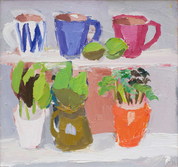 JULIAN BAILEY, Basil, Parsley & Limes on a Dresser