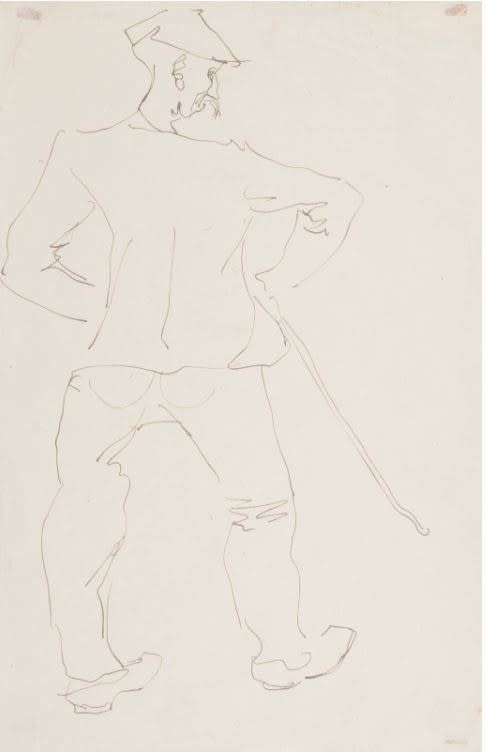 HENRI GAUDIER-BRZESKA, Man with Stick