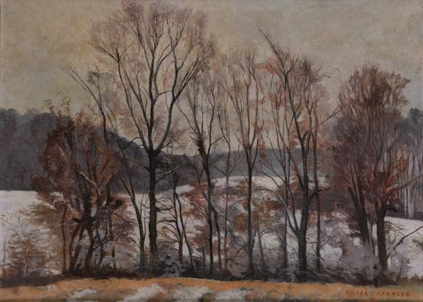 GILBERT SPENCER, Winter Scene at Upper Basildon, circa 1948