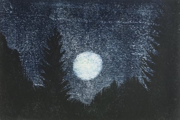 HEIDRUN RATHGEB, Moon & Trees (Xecknertal), 2019