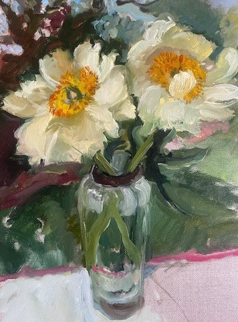 LINDA HEATHCOAT-AMORY, Peonies, Out for a Little While