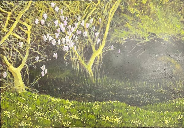 ED GILBERT, Primrose Glade and Magnolia, 2023
