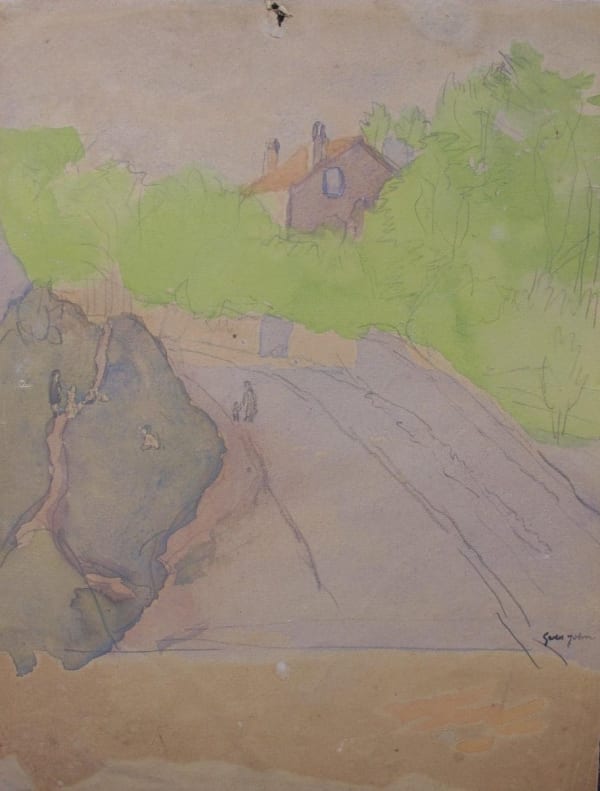 GWEN JOHN, Figures on Rue Terre Neuve, circa 1920