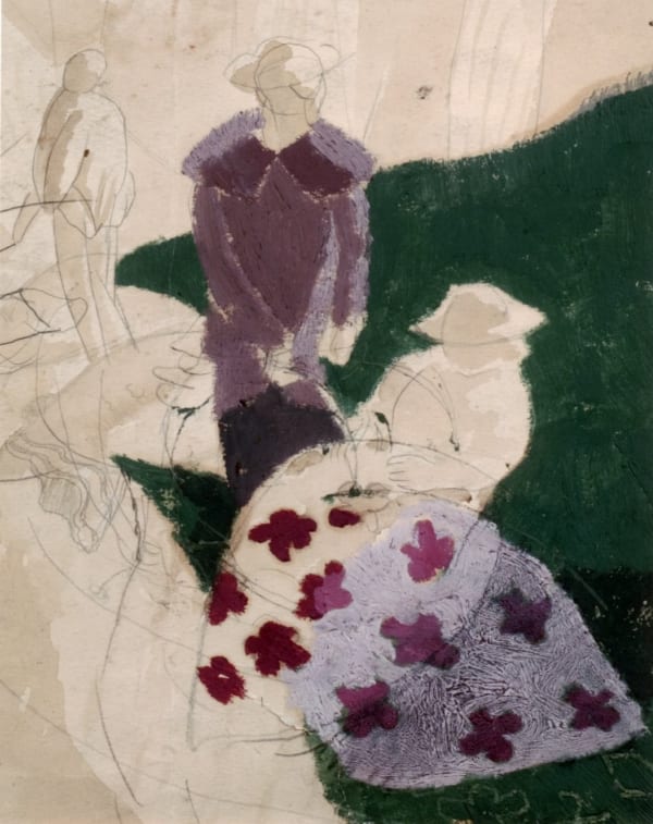 SIR STANLEY SPENCER, Study for People by the River, circa 1920