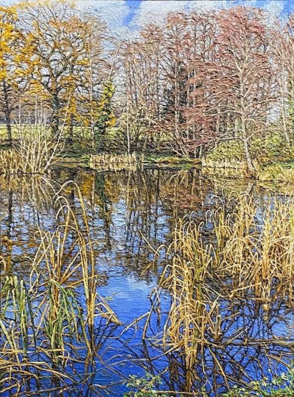 EDMUND CHAMBERLAIN, Edge of Lake, Winter Sun