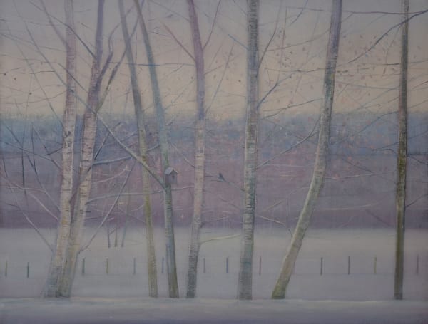 THOMAS LAMB, Tree Branches and Bird House in Winter