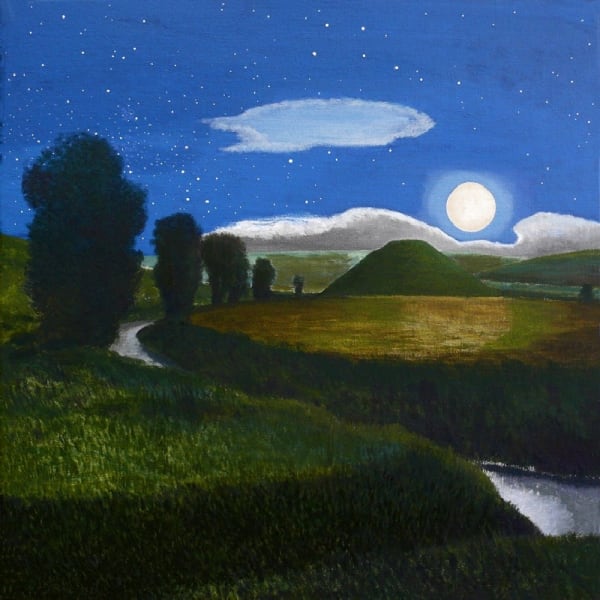 DAVID INSHAW, Silbury Hill in the Moonlight, 2008