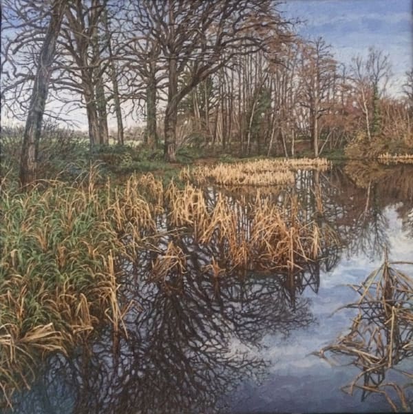 EDMUND CHAMBERLAIN, Bullrushes in the Pond, 2019