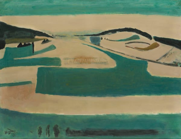 HENRI HAYDEN, Grand Paysage Vert, 1968