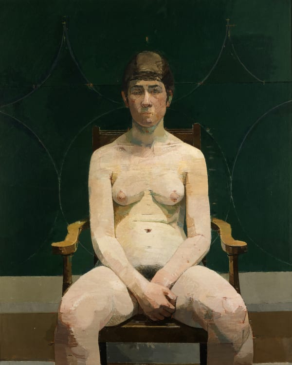 EUAN UGLOW, Nude with Green Background, 1964-5