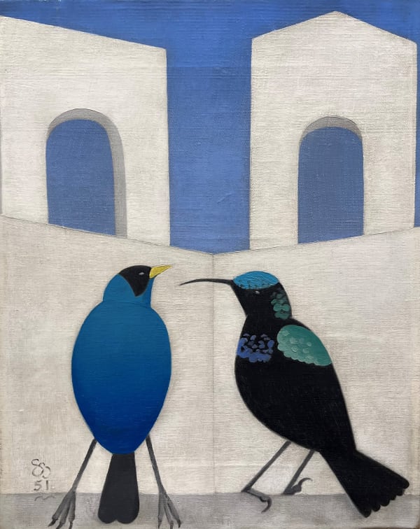 SIMON BUSSY, African Sunbird and Sugar Bird, 1951