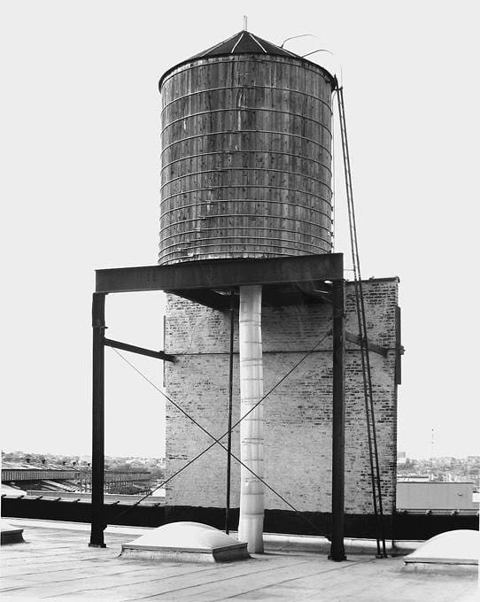 Bernd and Hilla Becher, Water Towers: New York City: 548 W. 22nd St., 1990