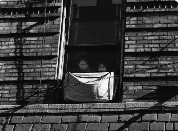 Children in Window, New York